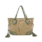 Gucci GG Canvas Fringe Shoulder Bag 24122178991236
