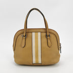 Gucci Leather Crossbody Shoulder Bag with Colorful Stripe Webbing 24112978964084