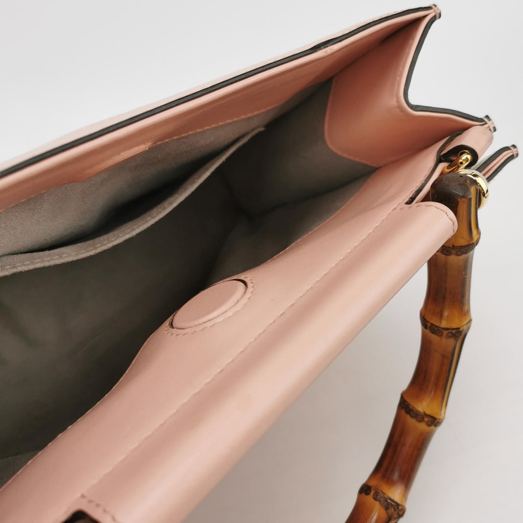 Gucci Nymphaea Bamboo Shoulder Bag 24112578959456