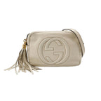 Gucci Soho Mini Leather Solid Tassel GG Shoulder Bag 24112278954886