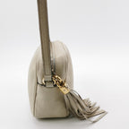 Gucci Soho Mini Leather Solid Tassel GG Shoulder Bag 24112278954886