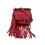 Gucci Leather Crossbody Shoulder Bag with Bamboo Detail and Tassel 24111378942422