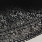Gucci Jackie Leather and Canvas Shoulder Bag with Bamboo Handle and Metal Buckle 24111078938760