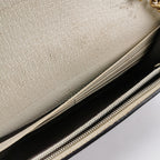 Gucci Queen Margaret Mini Bag in Leather and Canvas with GG Pattern, Stripes, Pearl, and Bee Design 24120578971632
