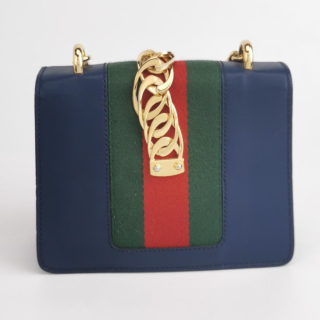Gucci Sylvie Mini Leather Crossbody Bag 24120278967954