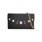Gucci GG Canvas Studded Pearl Crossbody Shoulder Bag 24113078965005