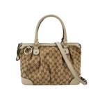 Gucci Sukey Leather and Canvas GG Monogram Shoulder Bag 24112378956529