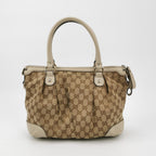 Gucci Sukey Leather and Canvas GG Monogram Shoulder Bag 24112378956529