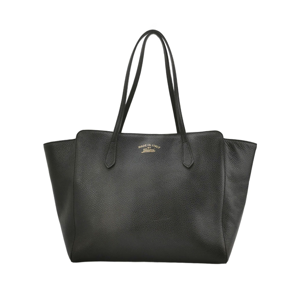 Gucci Swing Large Leather Solid Logo Shoulder Bag 250614781237249