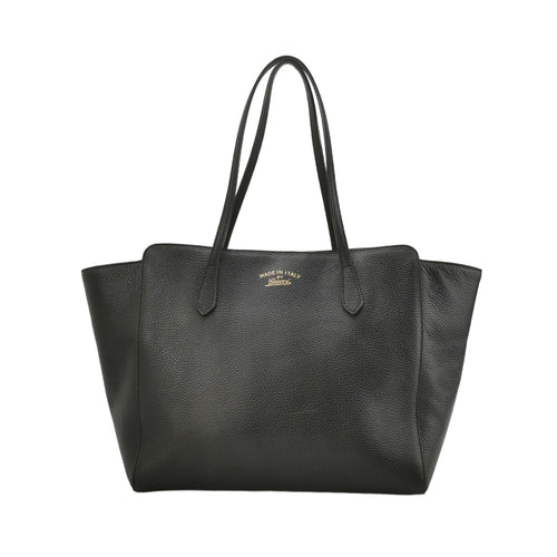 Gucci Swing Large Leather Solid Logo Shoulder Bag 250614781237249