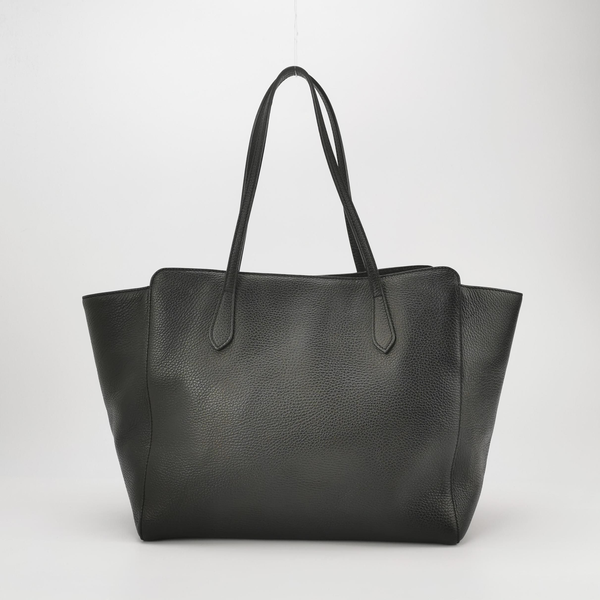 Gucci Swing Large Leather Solid Logo Shoulder Bag 250614781237249