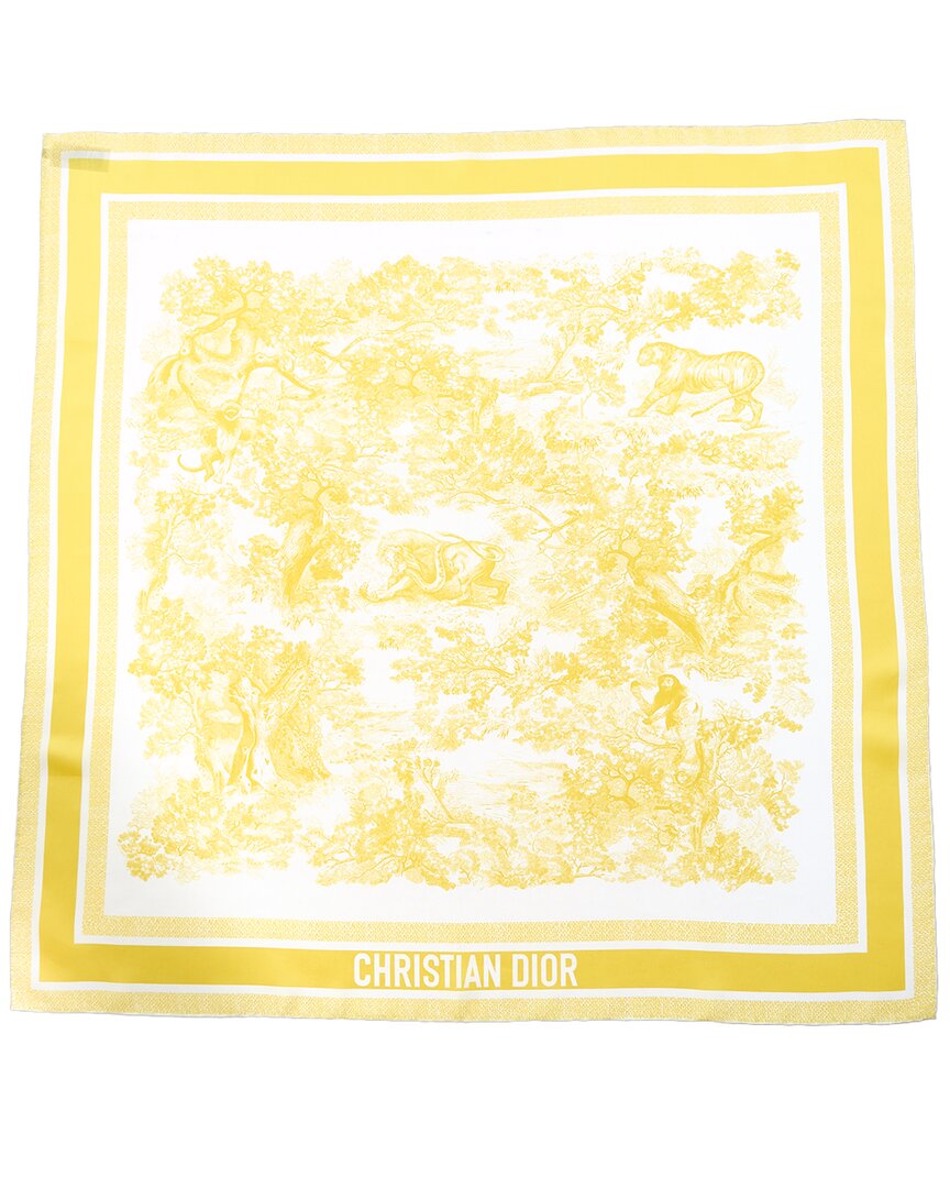 Dior Diorviera Toile De Jouy Soleil Scarf