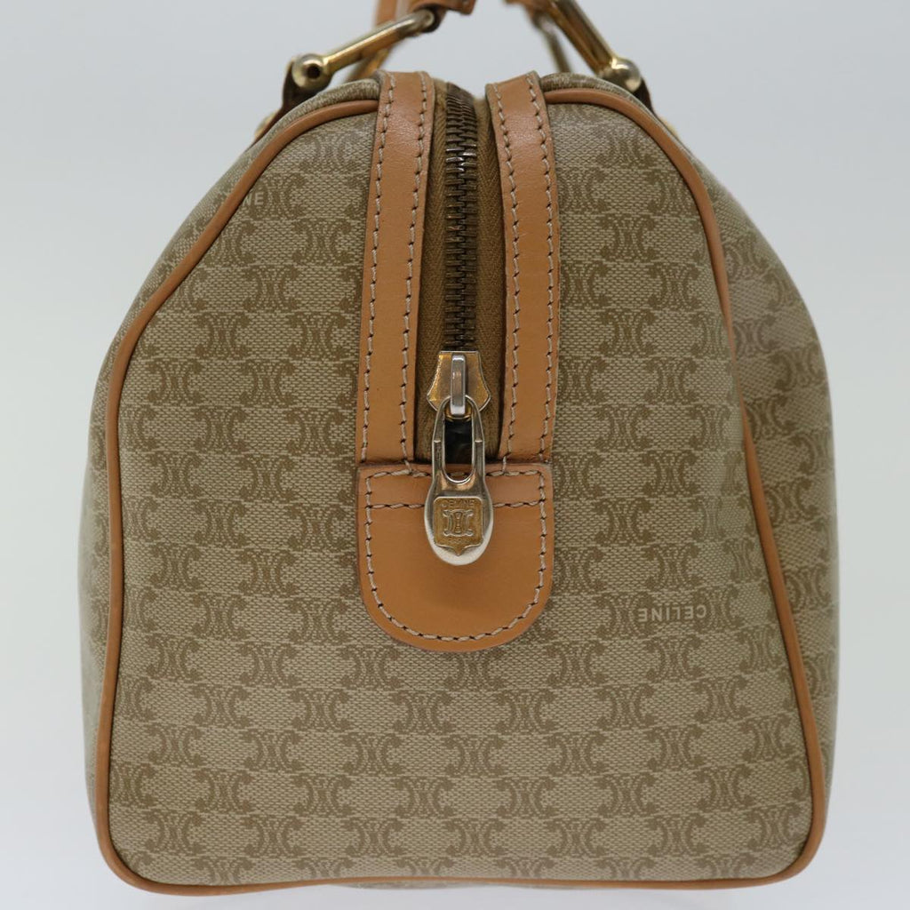 CELINE Macadam Canvas Hand Bag Beige  68570