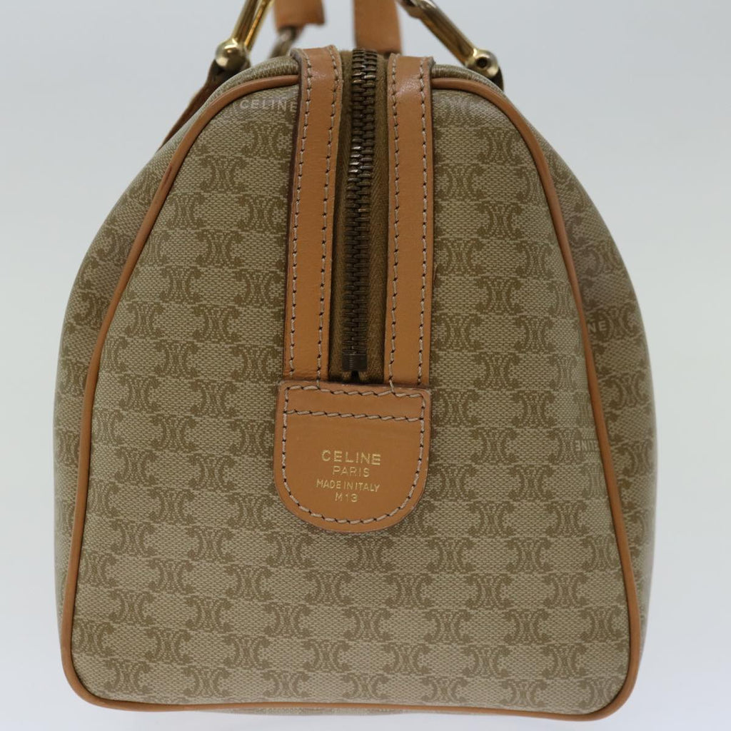 CELINE Macadam Canvas Hand Bag Beige  68570