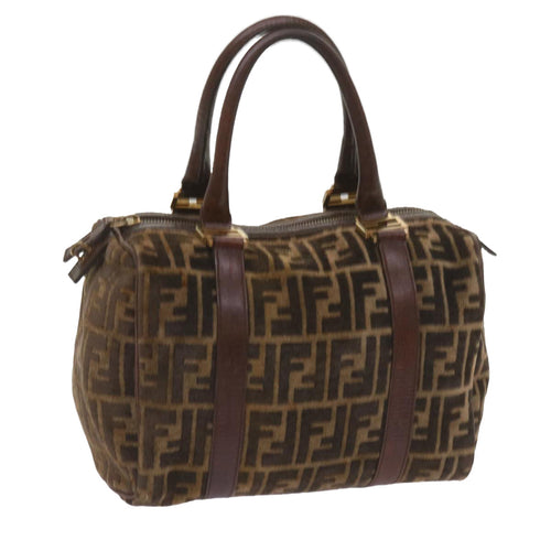 FENDI Zucca Canvas Hand Bag Brown68574