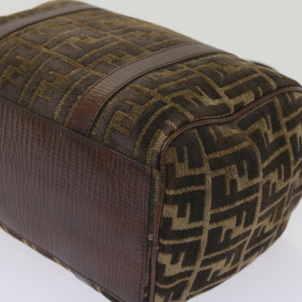 FENDI Zucca Canvas Hand Bag Brown68574