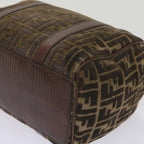 FENDI Zucca Canvas Hand Bag Brown68574