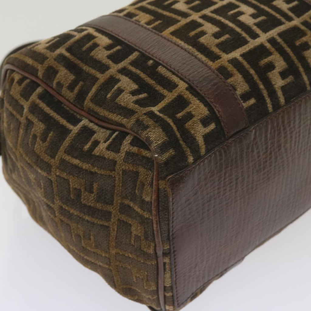 FENDI Zucca Canvas Hand Bag Brown68574