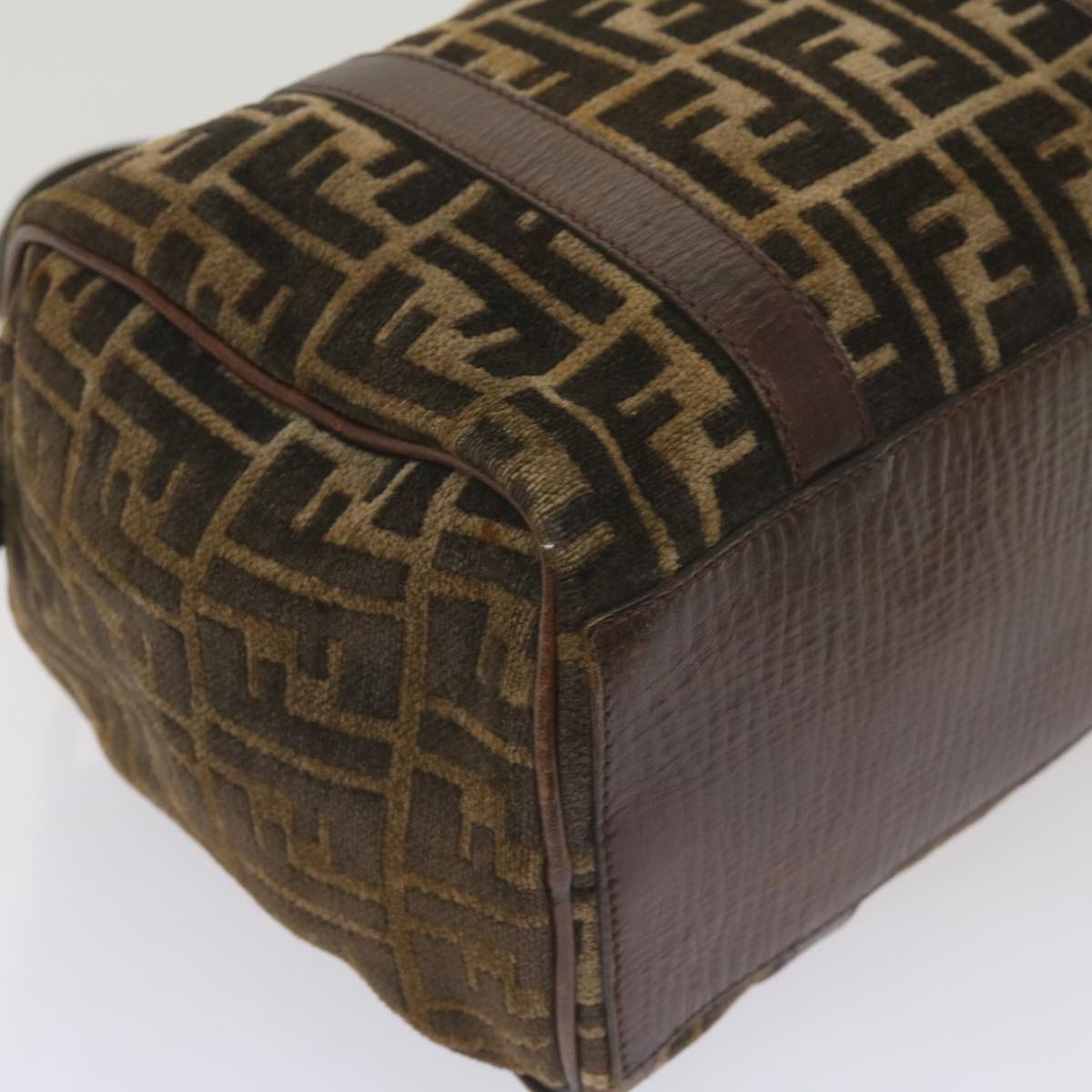 FENDI Zucca Canvas Hand Bag Brown68574