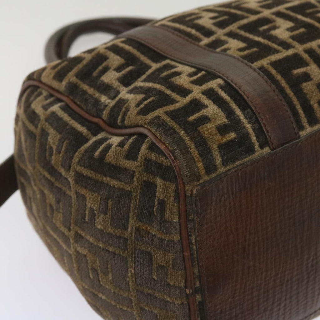 FENDI Zucca Canvas Hand Bag Brown68574
