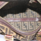 FENDI Zucca Canvas Hand Bag Brown68574