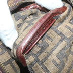 FENDI Zucca Canvas Hand Bag Brown68574