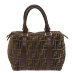 FENDI Zucca Canvas Hand Bag Brown68574
