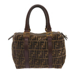 FENDI Zucca Canvas Hand Bag Brown68574