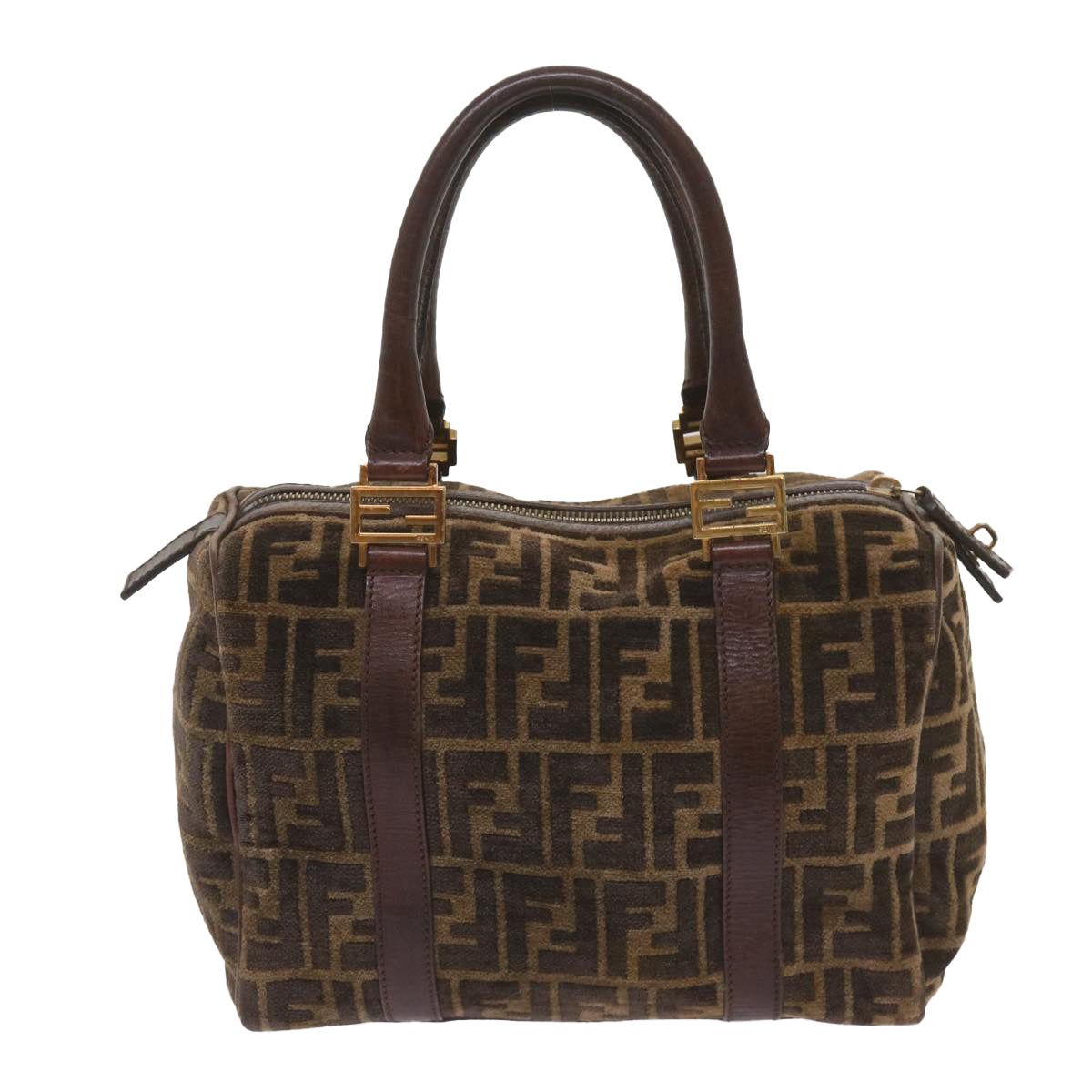 FENDI Zucca Canvas Hand Bag Brown68574