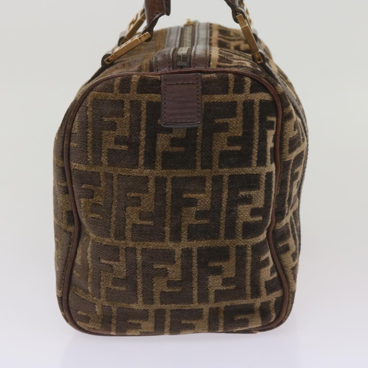 FENDI Zucca Canvas Hand Bag Brown68574