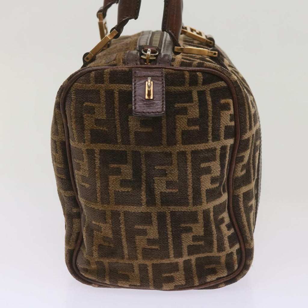 FENDI Zucca Canvas Hand Bag Brown68574