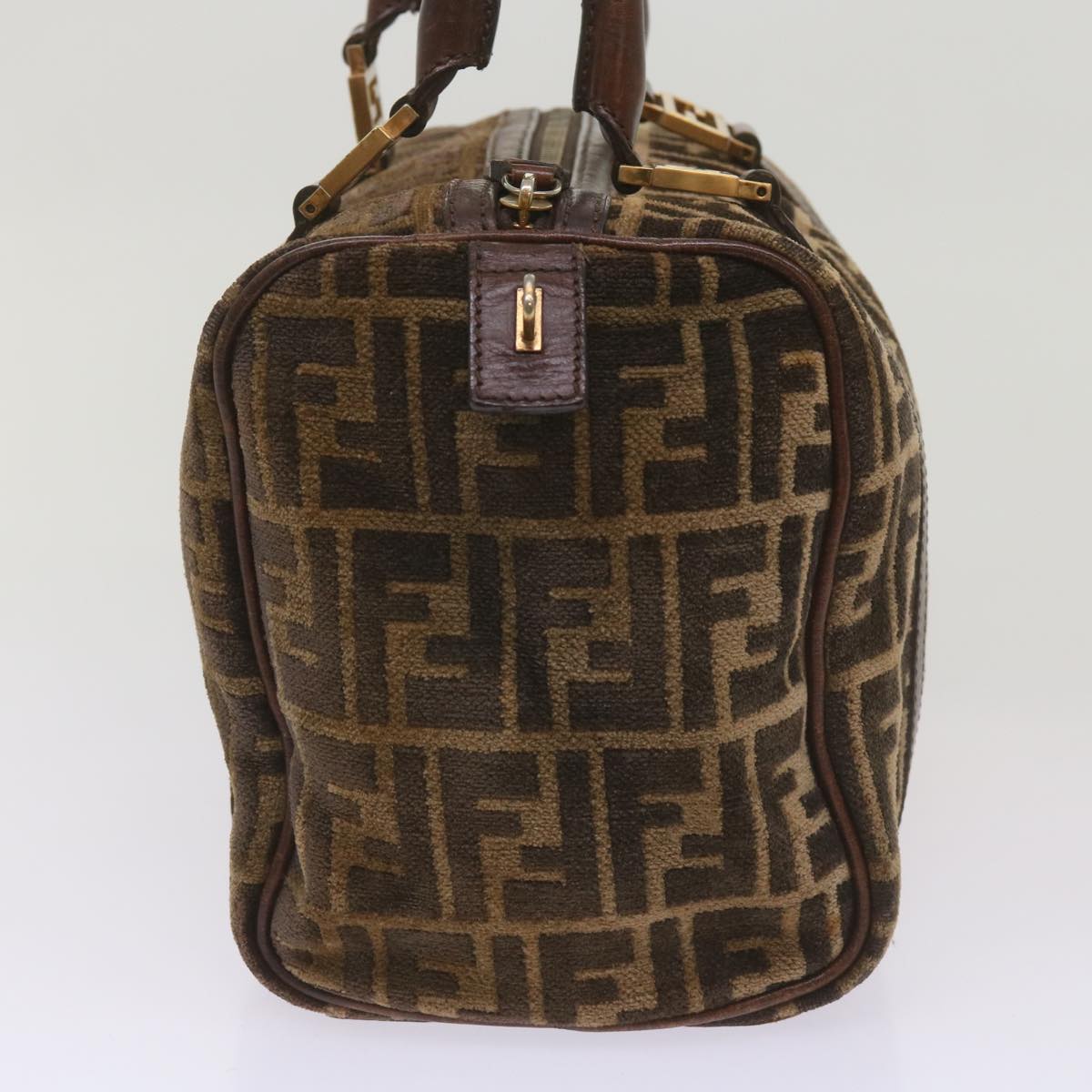 FENDI Zucca Canvas Hand Bag Brown68574
