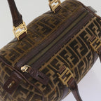 FENDI Zucca Canvas Hand Bag Brown68574