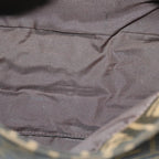 FENDI Zucca Canvas Mamma Baguette Shoulder Bag Black Brown68576A