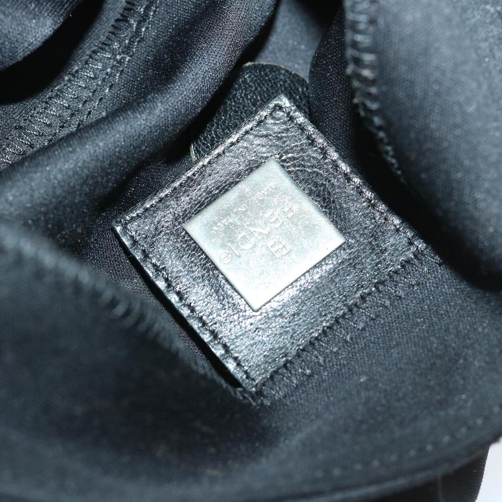 FENDI Mamma Baguette Shoulder Bag Nylon Black68579