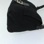 FENDI Mamma Baguette Shoulder Bag Nylon Black68579