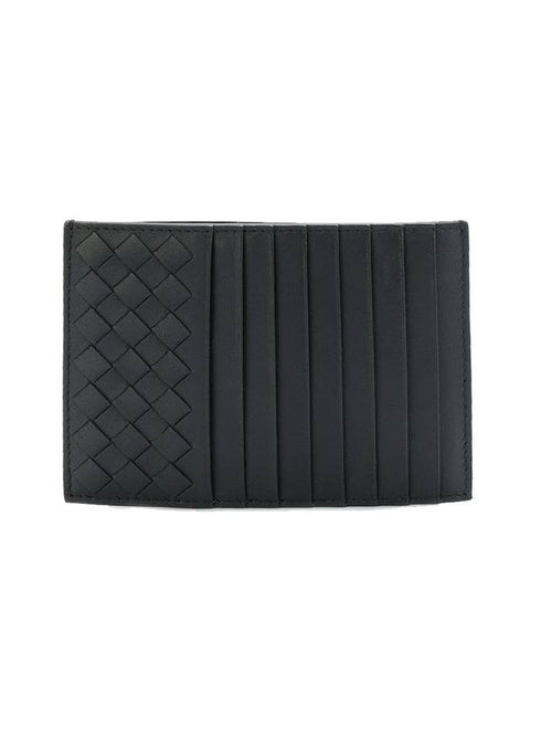 Bottega Veneta Intrecciato Card Wallet Black