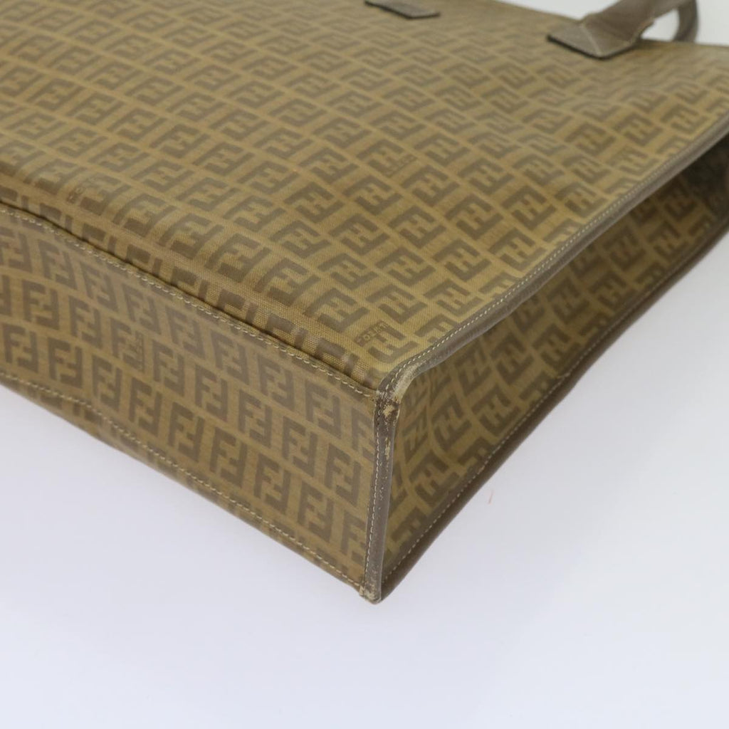 FENDI Zucchino Canvas Tote Bag Brown68584