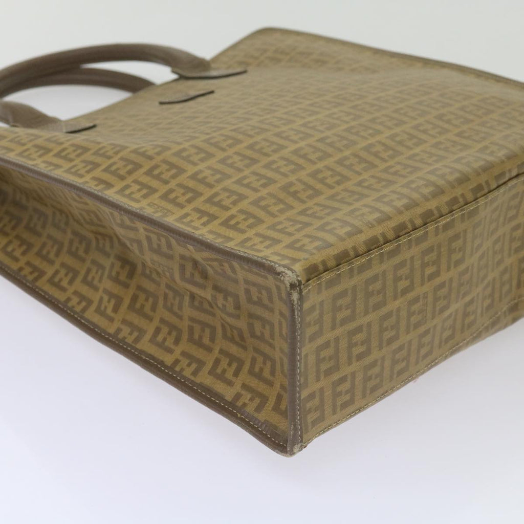FENDI Zucchino Canvas Tote Bag Brown68584