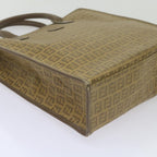 FENDI Zucchino Canvas Tote Bag Brown68584