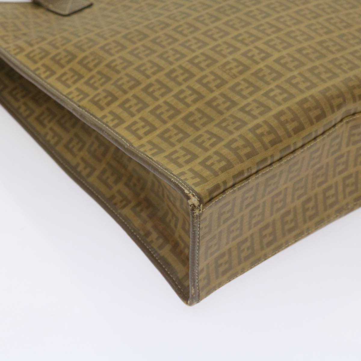 FENDI Zucchino Canvas Tote Bag Brown68584