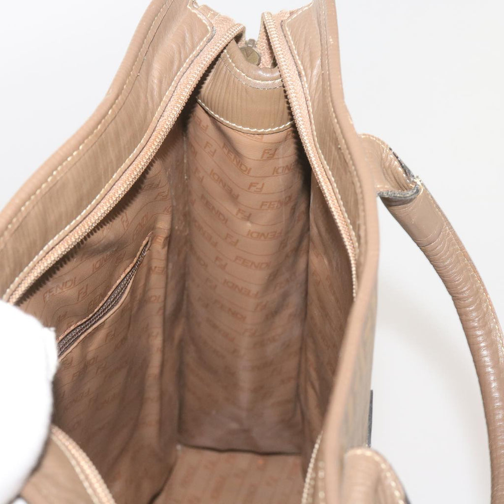 FENDI Zucchino Canvas Tote Bag Brown68584