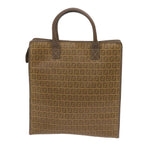 FENDI Zucchino Canvas Tote Bag Brown68584