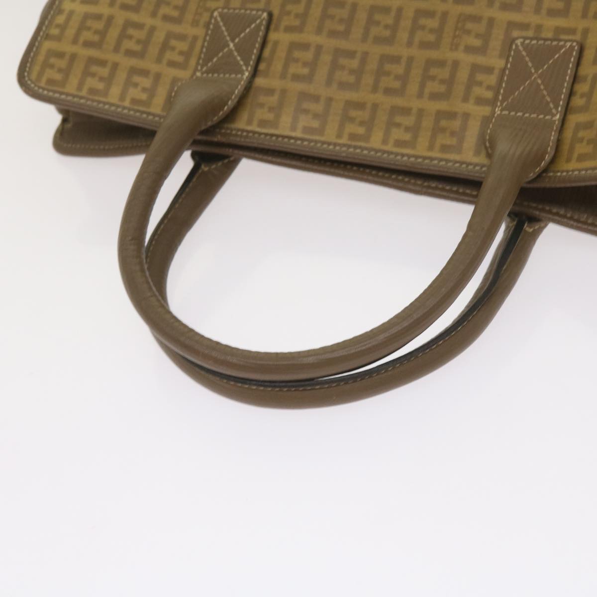 FENDI Zucchino Canvas Tote Bag Brown68584
