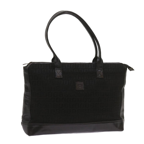FENDI Zucchino Canvas Tote Bag Black68585