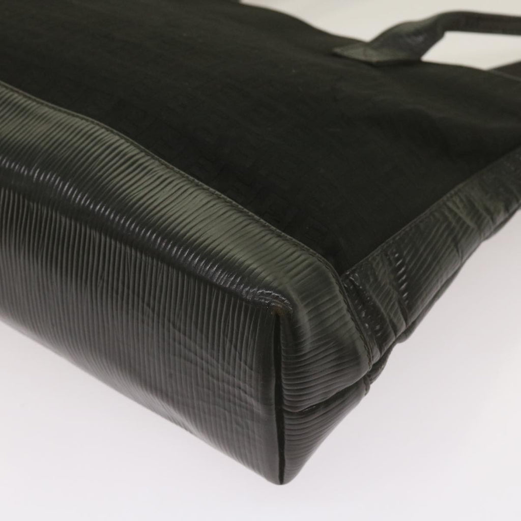 FENDI Zucchino Canvas Tote Bag Black68585