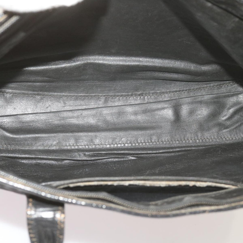 FENDI Zucchino Canvas Tote Bag Black68585