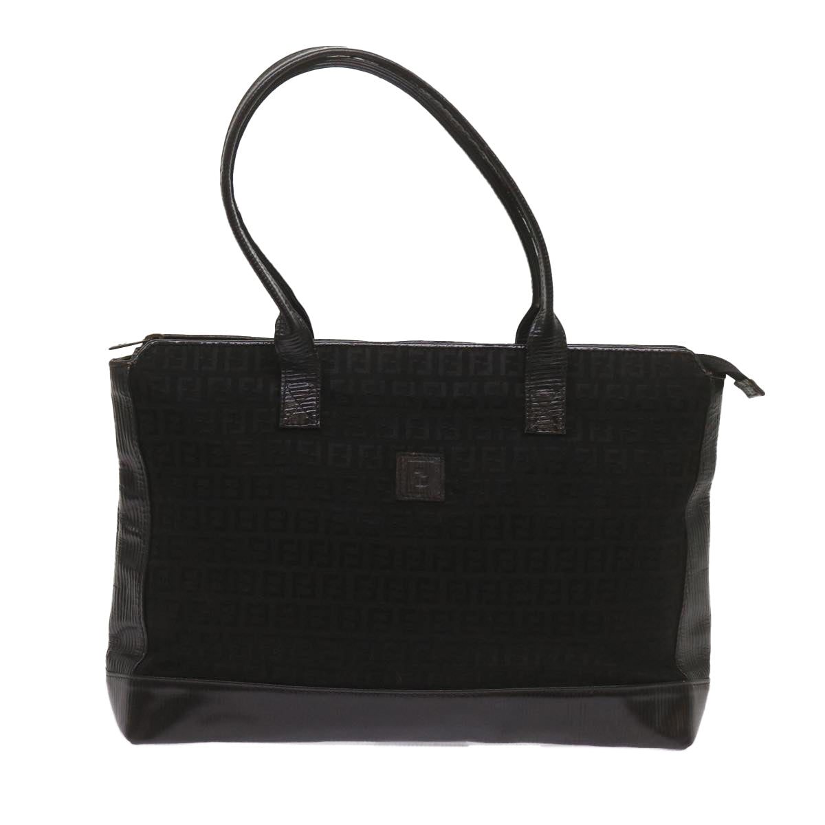 FENDI Zucchino Canvas Tote Bag Black68585