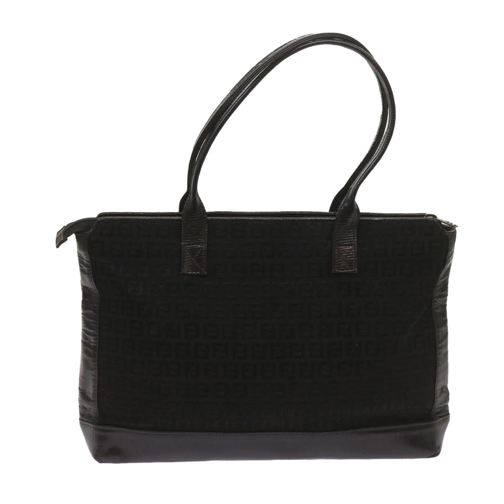 FENDI Zucchino Canvas Tote Bag Black68585