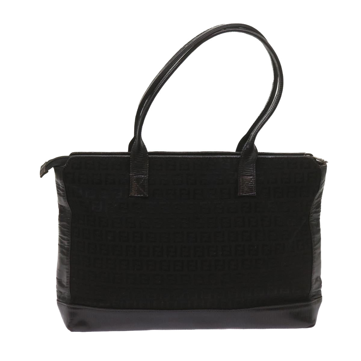FENDI Zucchino Canvas Tote Bag Black68585